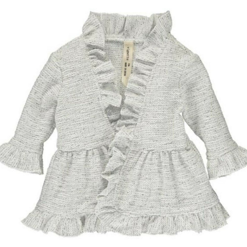 NWOT Girls Vignette Magpie & Mabel Ella Cardigan Ivory Size 12months - Picture 5 of 5